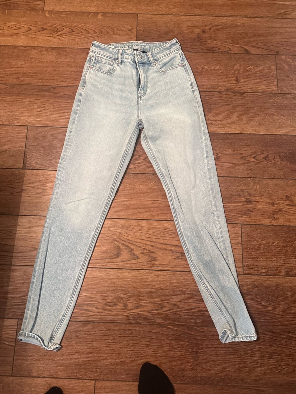 American Eagle Outfitters Light Wash Straight Leg Jeans